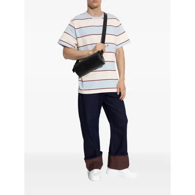 Alexander Mcqueen White Oversize Sneakers With Snake Print On The Heel In Leather Man