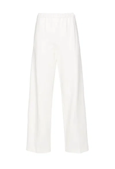 Fabiana Filippi Straight-leg Trousers With Elastic Waistband And Welt Pockets