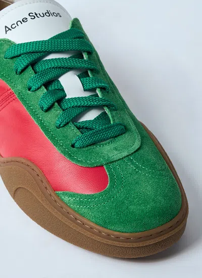 Acne Studios Men Leather Low-top Sneakers In Multi