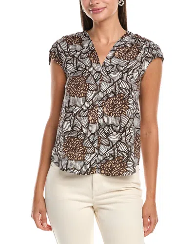 Nic + Zoe Nic+zoe Petal Bloom Top In Multi
