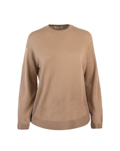 S Max Mara Eco Camel Sweater In Brown