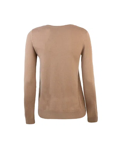 S Max Mara Camel Identifiable Jersey In Brown