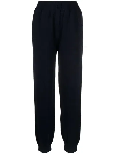 Msgm Logo-embroidered Knitted Trousers