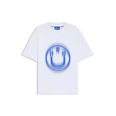 Hugo Boss All-gender T-shirt With Blurred Logo Print