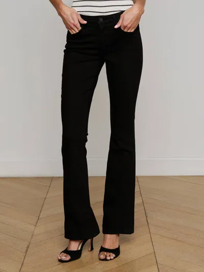 L Agence Cara Low-rise Bootcut Jean In Multi