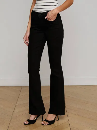 L Agence Cara Low-rise Bootcut Jean In Multi