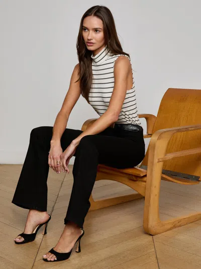 L Agence Cara Low-rise Bootcut Jean In Multi