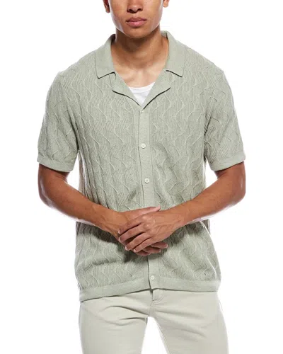 Truth Knit Polo Sweater In Green