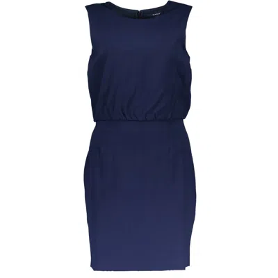 Gant Ele Sleeveless Zip-back Dress In Blue