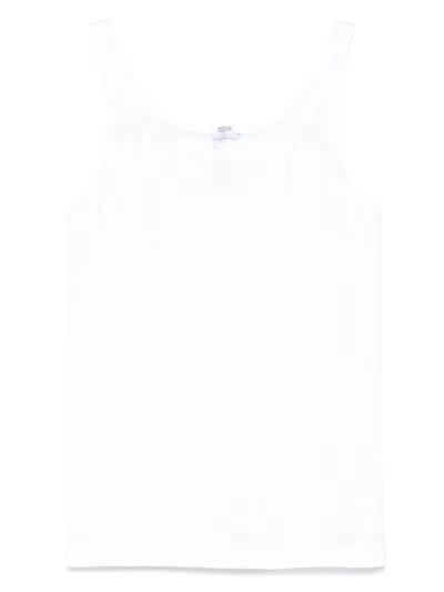 Wolford White Coton Blend Tank Top In White