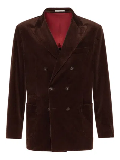 Brunello Cucinelli Brown Double-breasted Jacket