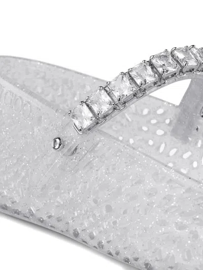 Jimmy Choo Transparent Rubber The Jelly Ballerinas In Transparent
