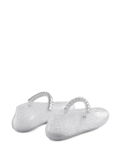 Jimmy Choo Transparent Rubber The Jelly Ballerinas In Transparent