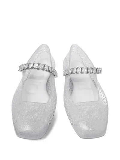 Jimmy Choo Transparent Rubber The Jelly Ballerinas In Transparent