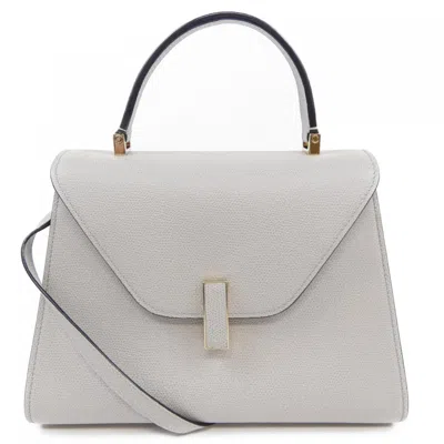 Pre-owned Valextra Leather Handbag () In Gray