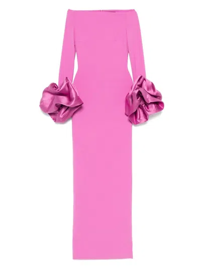 Solace London Women Talia Maxi Dress In Pink