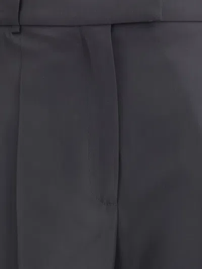Alexander Mcqueen Wool Trousers Satin Stripes In Black