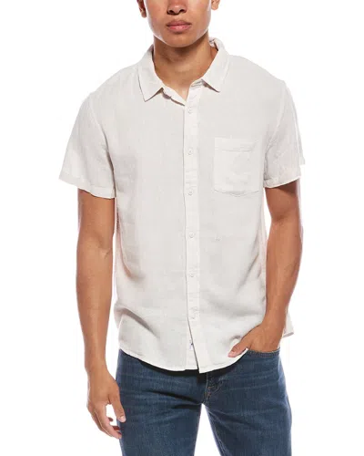 Vintage Summer Linen-blend Shirt In White