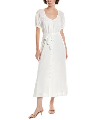 Reveriee Midi Shirtdress In White