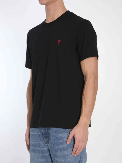 Ami Alexandre Mattiussi Logo-embroidered Organic Cotton-jersey T-shirt