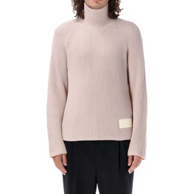 Ami Alexandre Mattiussi Ami Paris Turtleneck Sweater Men In Gray
