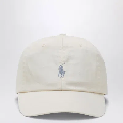 Polo Ralph Lauren White Baseball Cap With Logo In White