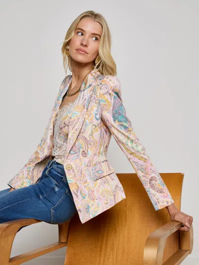 L Agence Kaisley Blazer In Multi