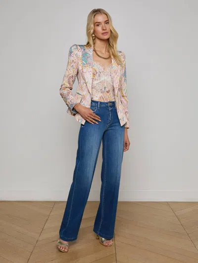 L Agence Kaisley Blazer In Multi
