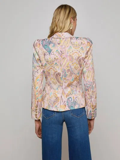 L Agence Kaisley Blazer In Multi