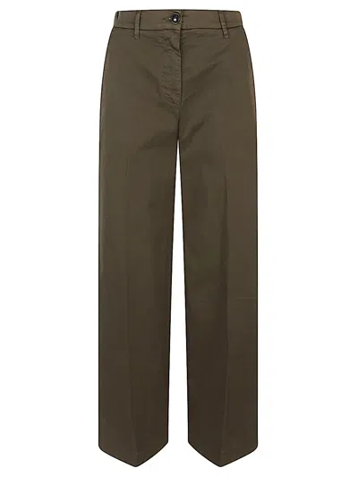 I Love My Pants Coco Cotton Trousers In Green