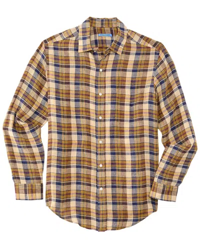 J.mclaughlin J. Mclaughlin Plaid Gramercy Linen Woven Shirt