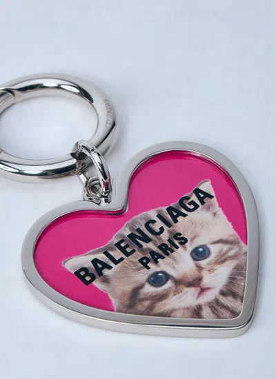 Balenciaga Men Darling Keyring In Metallic