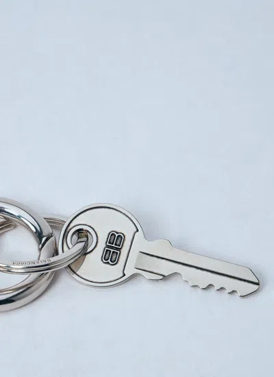 Balenciaga Men Darling Keyring In Metallic