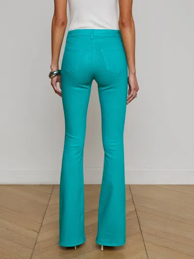 L Agence Selma Baby Bootcut Jean In Green Jasper In Green