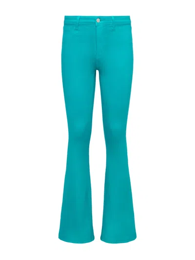L Agence Selma Baby Bootcut Jean In Green Jasper In Green