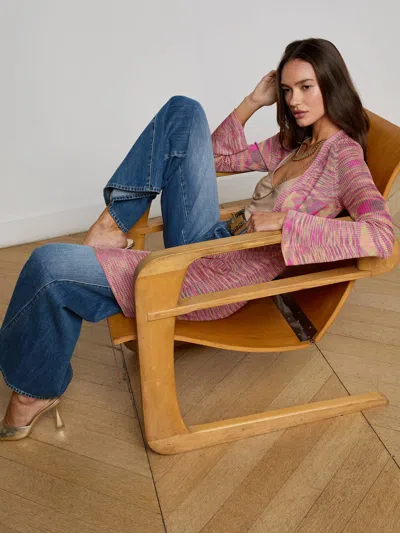 L Agence Neve Cardigan In Pink