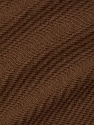L Agence Nica Scoopneck Bodysuit In Brown