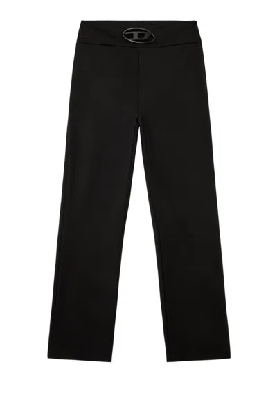 Diesel Tailored High-waist Trousers With Wide Leg