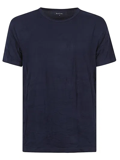 Paul Smith 3-pack Crew Neck T-shirts For Men In Blue