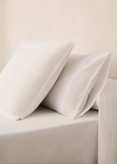 Mango Home 300-thread Count Cotton Percale Pillowcase, 45x110 Cm Ecru