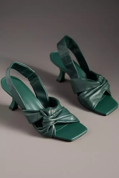 By Anthropologie Twisted Open-toe Slingback Heels