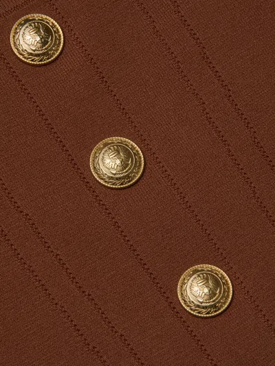 L Agence Saga Top In Brown