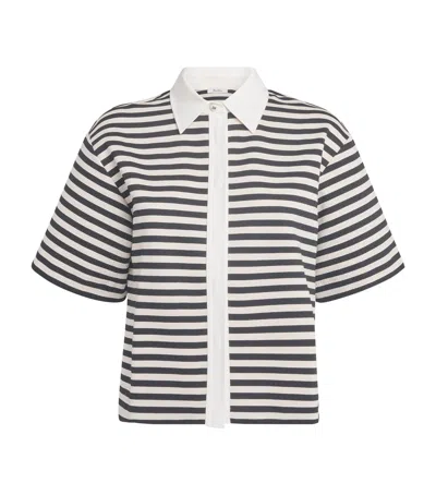 Max Mara Jersey Stripe Short-sleeve Wilson Shirt In Multi