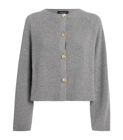 Fabiana Filippi Merino Wool-blend Cardigan In Gray
