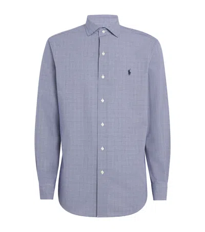 Polo Ralph Lauren Cotton-blend Check Shirt In Gray