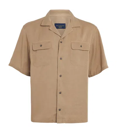 Paul & Shark Twill Shirt In Green