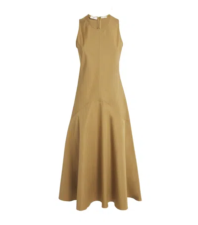 Bite Studios Organic Cotton Shield Maxi Dress In Green