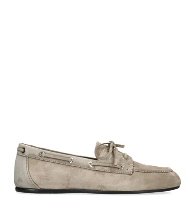 Stuart Weitzman Suede Tinsley Moccasins