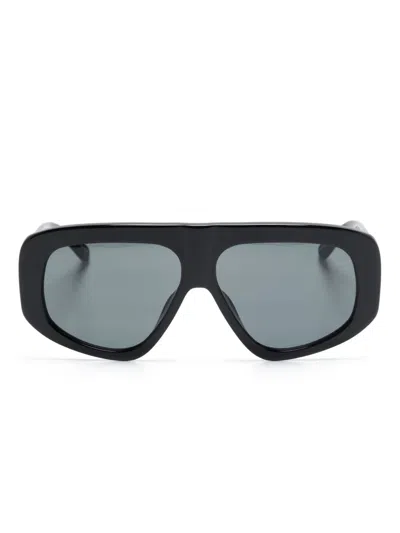Attico Oversize Rectangular Sunglasses Thick Arms
