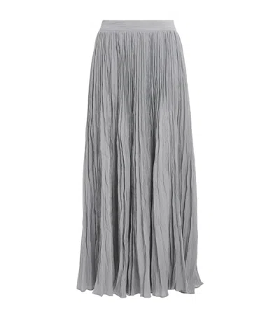 Totême Toteme Semisheer Plissé Maxi Skirt
